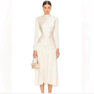 Lovers + Friends Cream Long-Sleeve Dress
